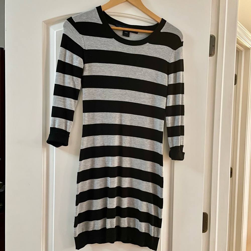 Striped sweater dress
